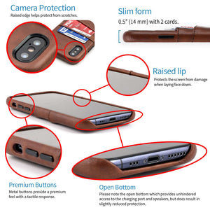 iPhone X/XS Exec M2 Wallet Case [Brown]