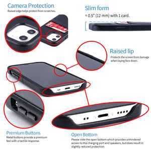 iPhone 12 Mini Exec M2 Wallet Case [Black]