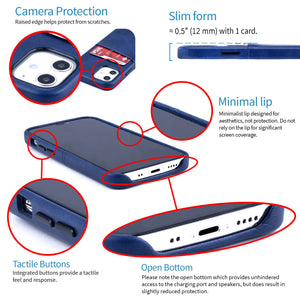 iPhone 12 Mini Exec M2 Wallet Case [Navy]