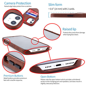 iPhone 12/12 Pro Exec M2 Wallet Case [Brown]