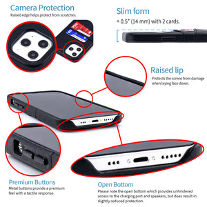 iPhone 12 Pro Max Exec M2 Wallet Case [Black]