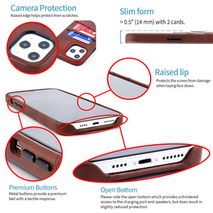 iPhone 12 Pro Max Exec M2 Wallet Case [Brown]