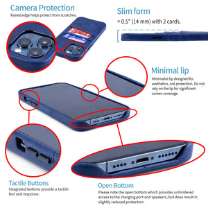 iPhone 12 Pro Max Exec M2 Wallet Case [Navy]