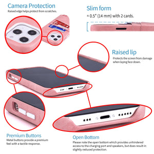 iPhone 12 Pro Max Exec M2 Wallet Case [Pink]