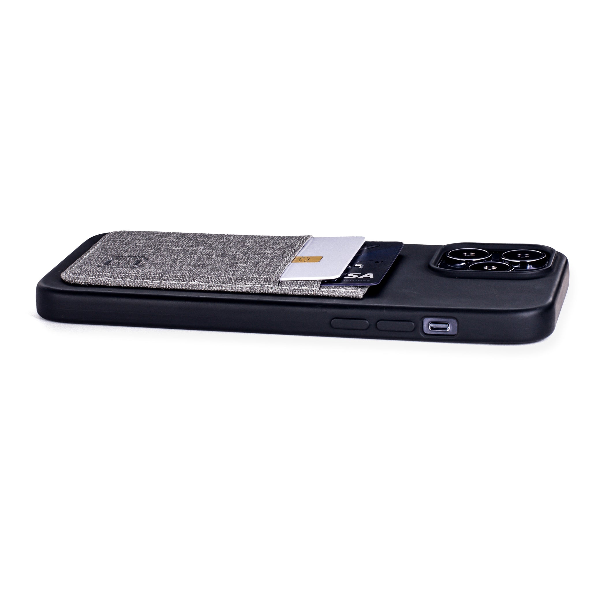 iPhone 13 Pro Max Luxe M2T Wallet Case [Black/Grey]