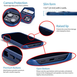 iPhone 13 Exec M2 Wallet Case [Navy]