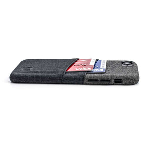 Luxe Wallet Case for iPhone SE 3, SE 2, 8/7 [Black/Grey]