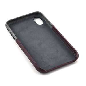 iPhone X/XS Luxe M2 Wallet Case [Maroon/Grey]