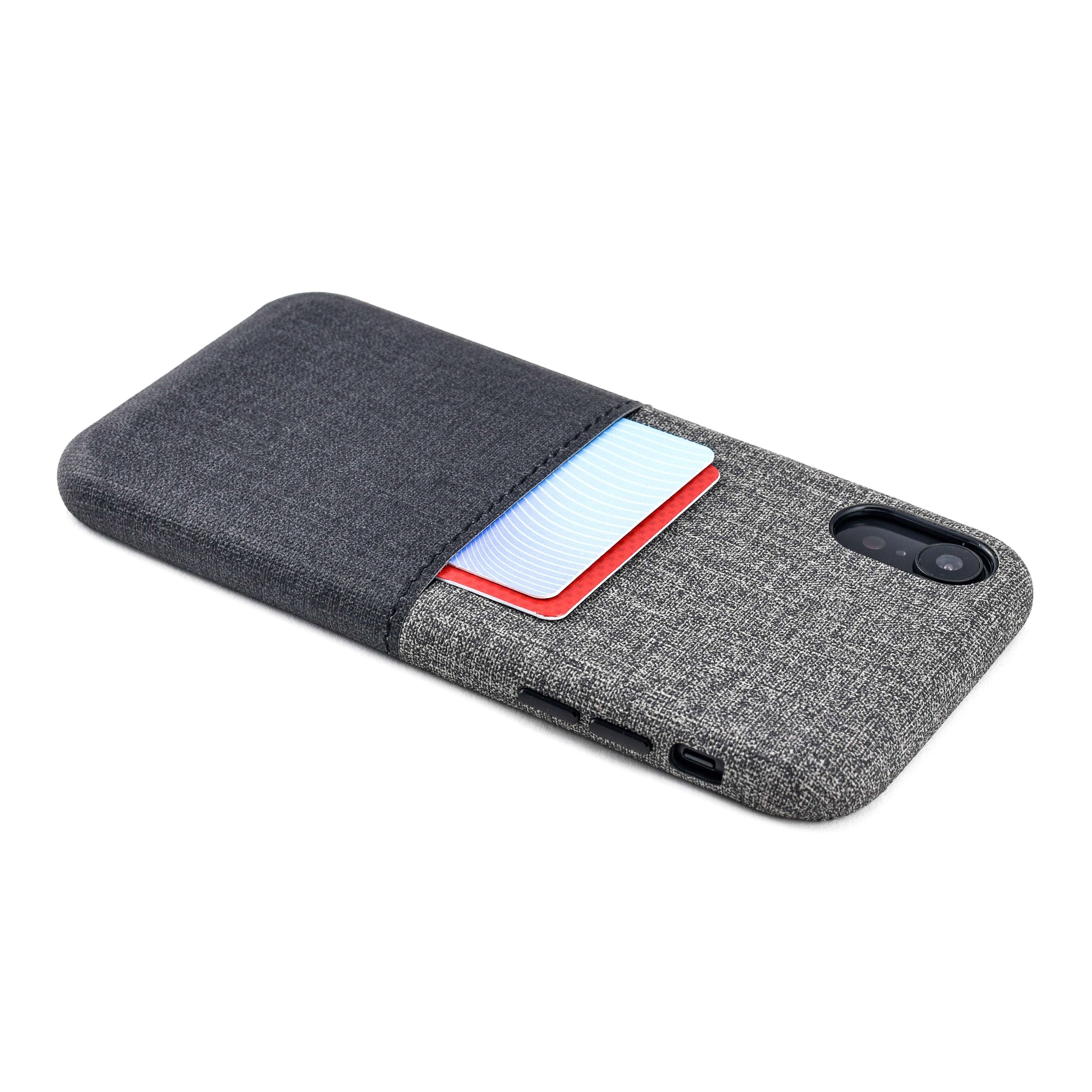 iPhone XR Luxe M1 Wallet Case [Black/Grey]