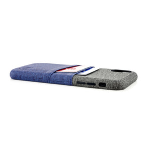 iPhone XR Luxe M2 Wallet Case [Navy/Grey]