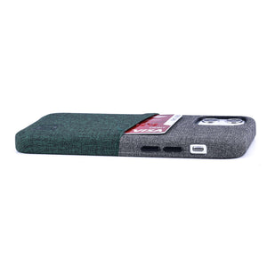 iPhone 12 Mini Luxe M2 Wallet Case [Green/Grey]