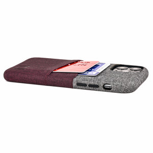 iPhone 11 Pro Luxe M2 Wallet Case [Maroon/Grey]