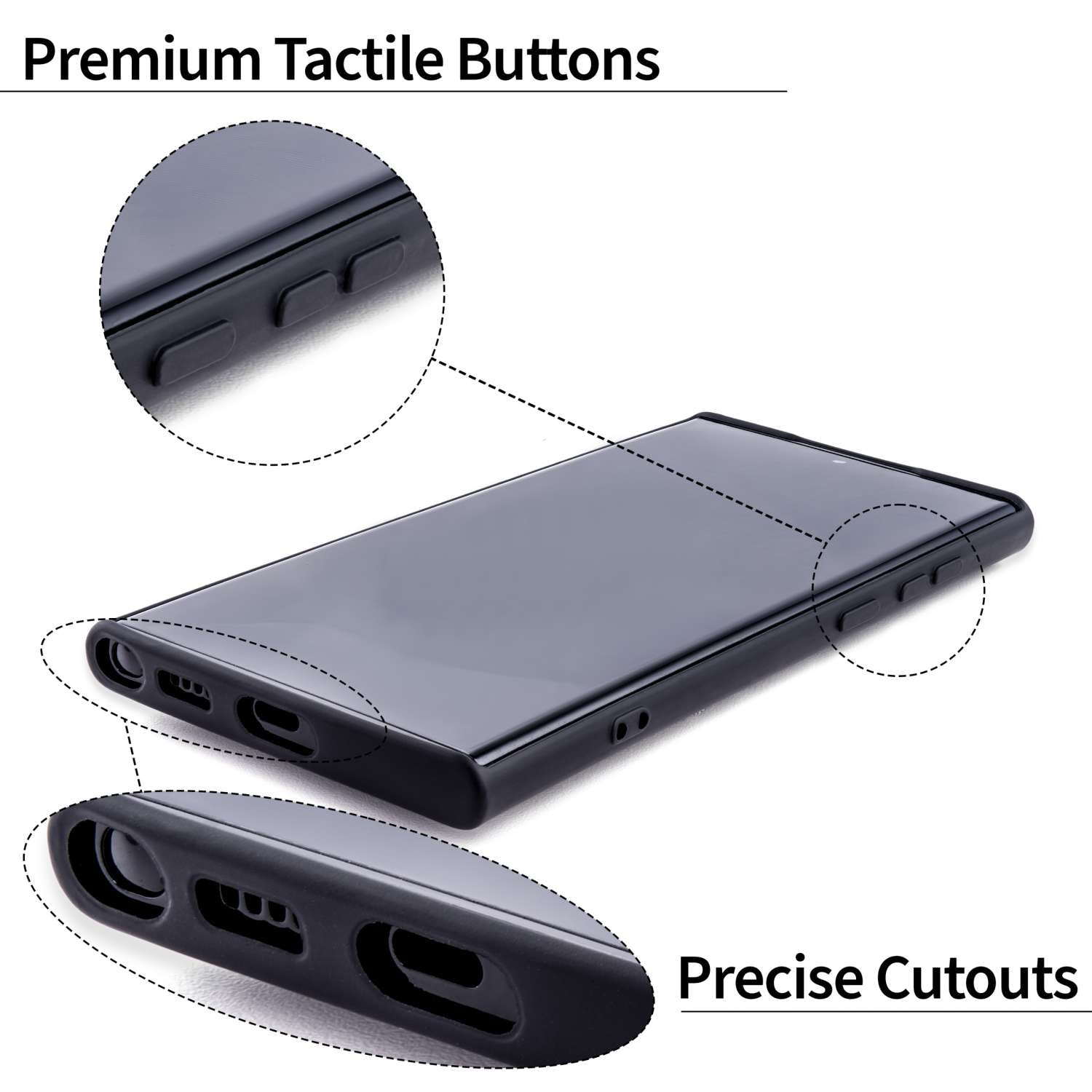 Samsung Galaxy S22 Ultra M2T Wallet Case, [Black/Grey]
