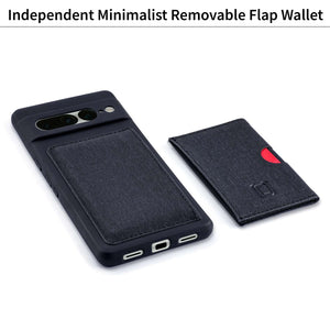 Google Pixel 7 Pro Flip Removable Card Case [Black]