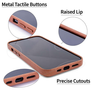 iPhone 13 Pro Genuine Leather M2GL Card Case [Light Brown]