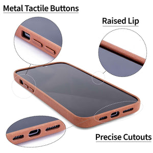 iPhone 13 Pro Max Genuine Leather M2GL Card Case [Light Brown]