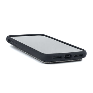 Luxe M2L Silicone Wallet Case for iPhone X and XS [Black/Grey]