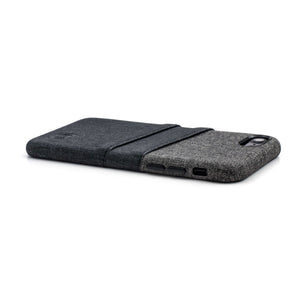Luxe Wallet Case for iPhone SE 3, SE 2, 8/7 [Black/Grey]