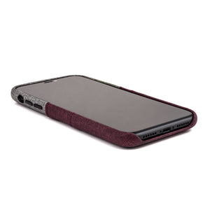 iPhone 11 Luxe M2 Wallet Case [Maroon/Grey]