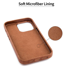 iPhone 13 Pro Genuine Leather M2GL Card Case [Light Brown]