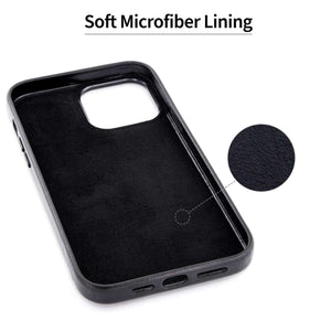 iPhone 13 Pro Max Genuine Leather M2GL Card Case [Black]