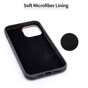 iPhone 13 Pro Max Fabric M2F Card Case [Light Brown]