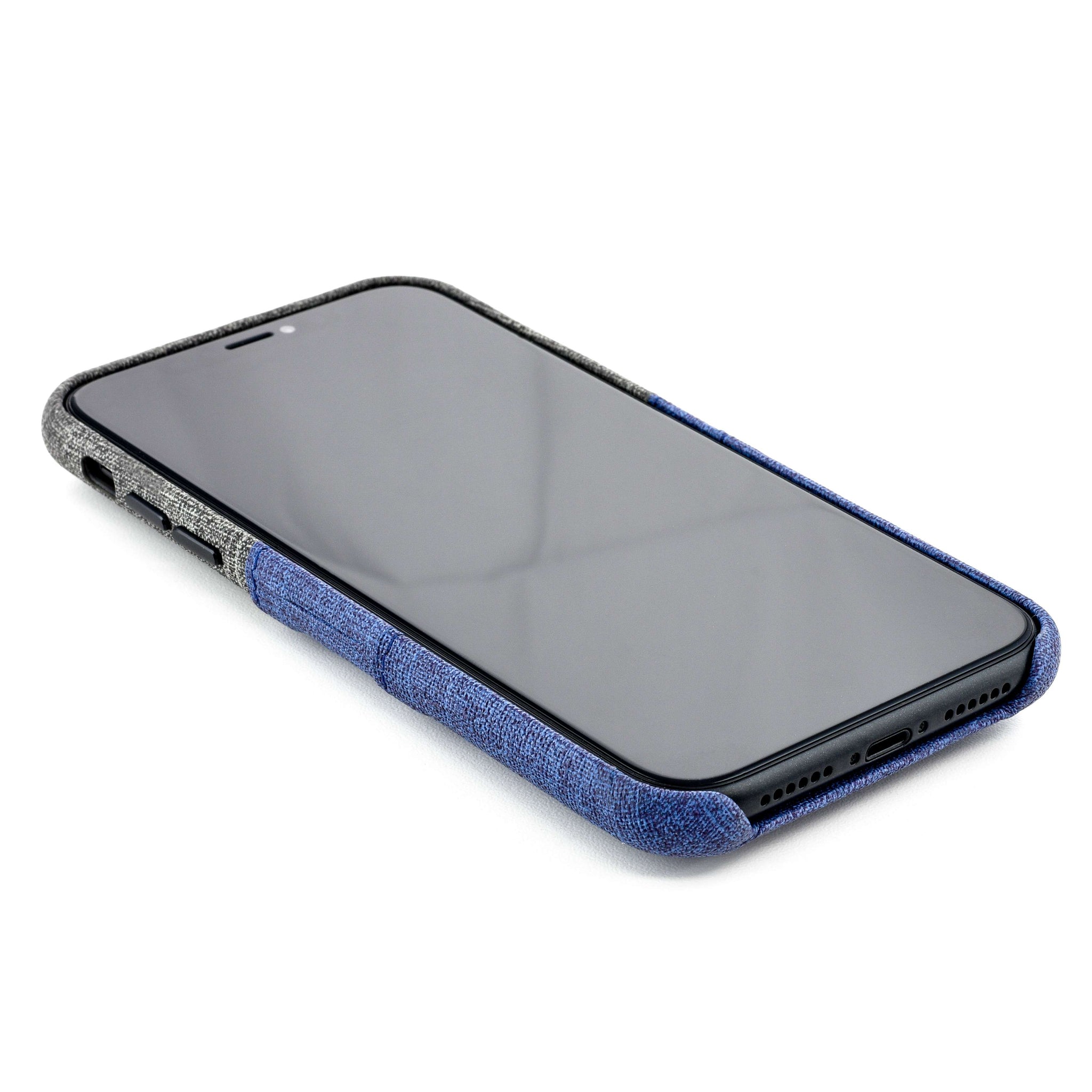 iPhone XR Luxe M2 Wallet Case [Navy/Grey]