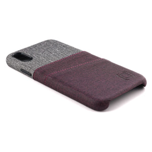 iPhone X/XS Luxe M2 Wallet Case [Maroon/Grey]