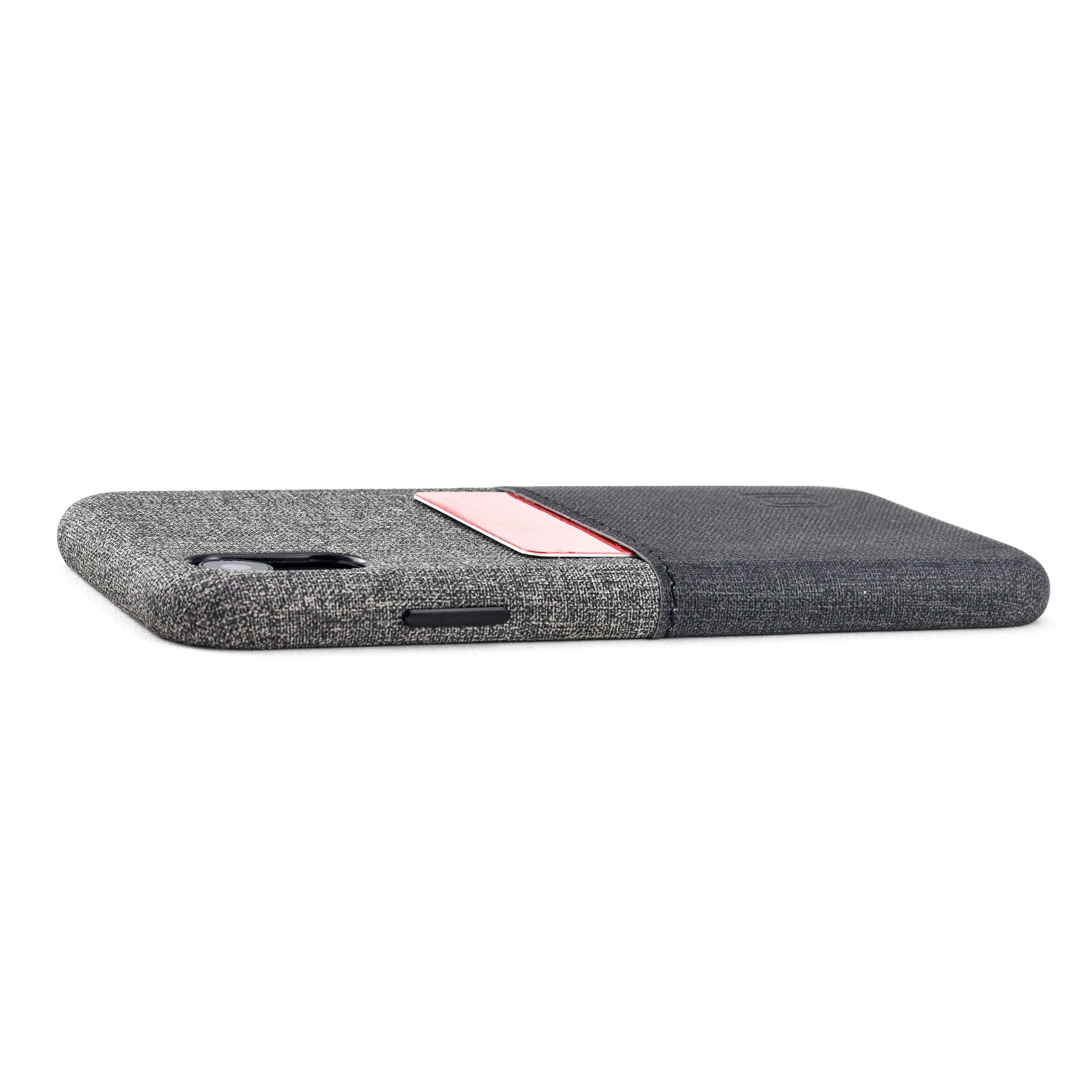 iPhone XR Luxe M1 Wallet Case [Black/Grey]