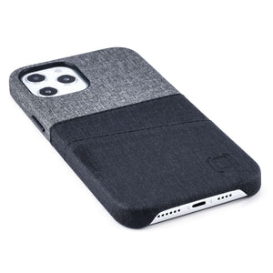 iPhone 12 Pro Max Luxe M2 Wallet Case [Black/Grey]