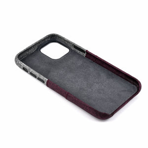 iPhone 11 Pro Luxe M2 Wallet Case [Maroon/Grey]