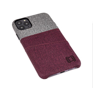 iPhone 11 Pro Max Luxe M2 Wallet Case [Maroon/Grey]