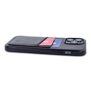 iPhone 13 Pro Max Genuine Leather M2GL Card Case [Black]