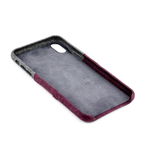 iPhone XS Max Luxe M2 Wallet Case [Maroon/Grey]