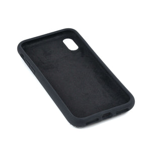 Luxe M2L Silicone Wallet Case for iPhone X and XS [Black/Grey]