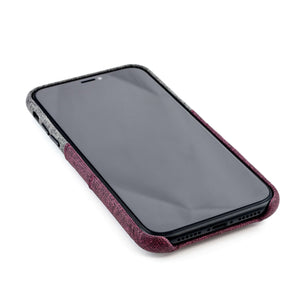 iPhone XR Luxe M2 Wallet Case [Maroon/Grey]