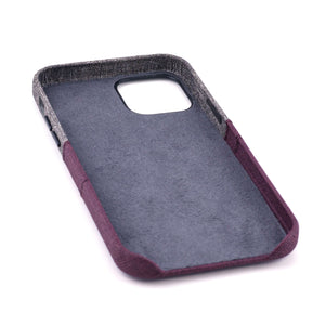 iPhone 12 Pro Max Luxe M2 Wallet Case [Maroon/Grey]