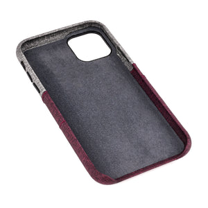 iPhone 11 Luxe M2 Wallet Case [Maroon/Grey]
