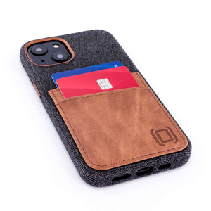 iPhone 13 Fabric M2F Card Case [Light Brown]