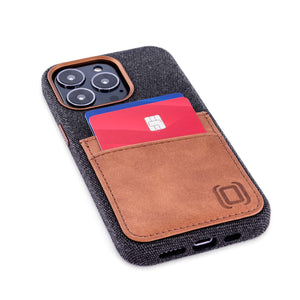 iPhone 13 Pro Fabric M2F Card Case [Light Brown]