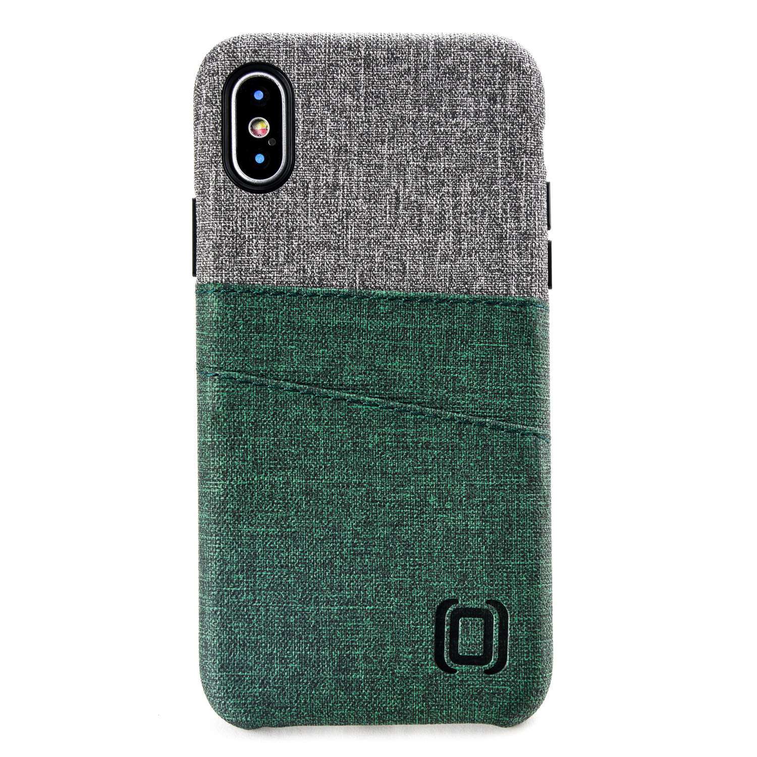 iPhone X/XS Luxe M2 Wallet Case [Green/Grey]