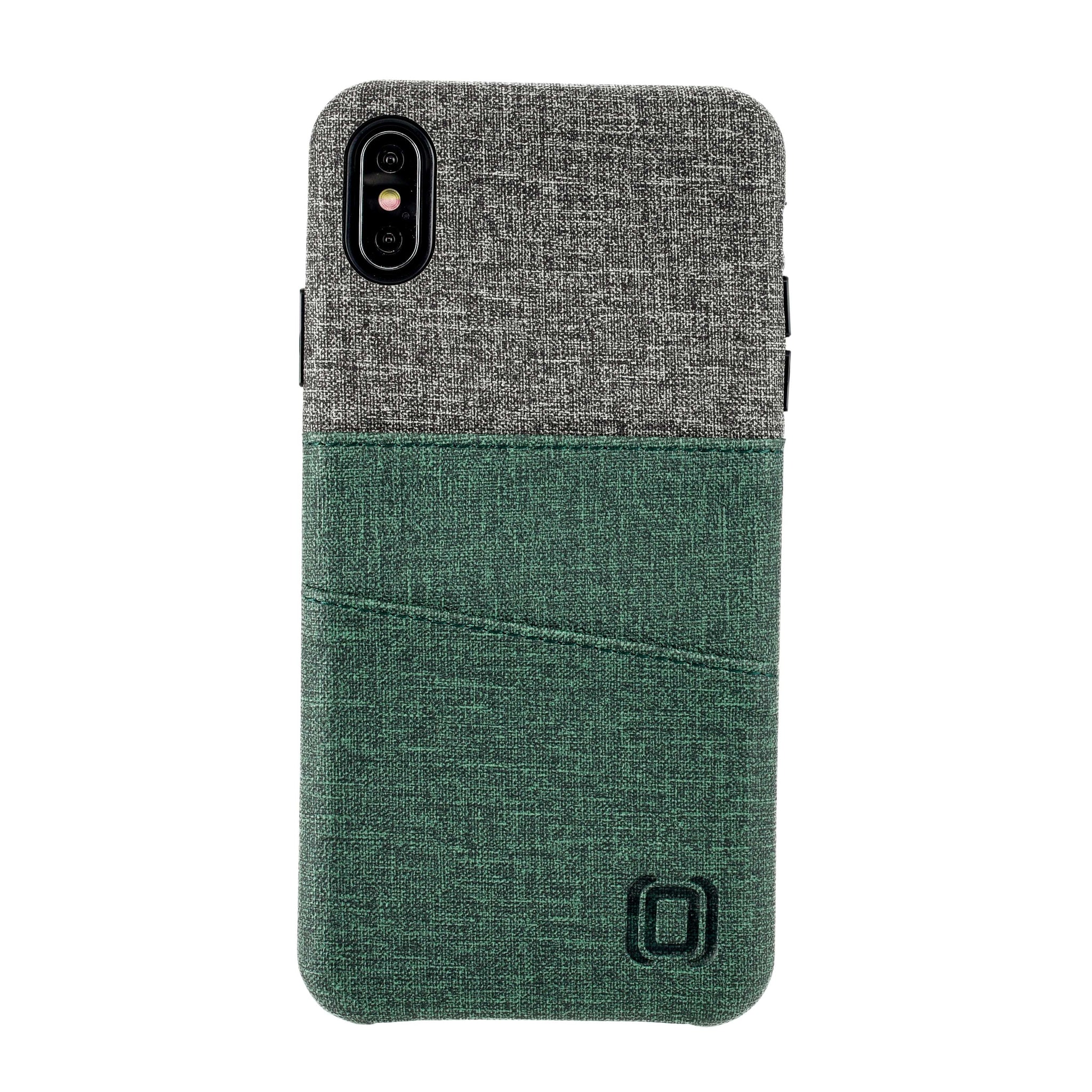 iPhone XS Max Luxe M2 Wallet Case [Green/Grey]