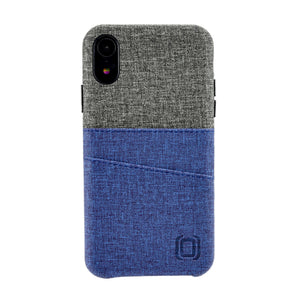 iPhone XR Luxe M2 Wallet Case [Navy/Grey]