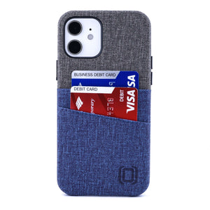 iPhone 12/12 Pro Luxe M2 Wallet Case [Blue/Grey]