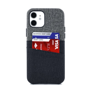 iPhone 12/12 Pro Luxe M2 Wallet Case [Black/Grey]