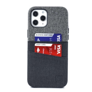 iPhone 12 Pro Max Luxe M2 Wallet Case [Black/Grey]