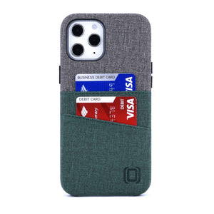 iPhone 12 Pro Max Luxe M2 Wallet Case [Green/Grey]