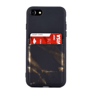iPhone SE 2, 8/7 M2T Wallet Case [Black/Gold]