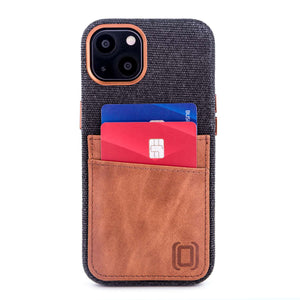 iPhone 13 Fabric M2F Card Case [Light Brown]