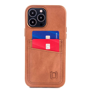 iPhone 13 Pro Max Genuine Leather M2GL Card Case [Light Brown]